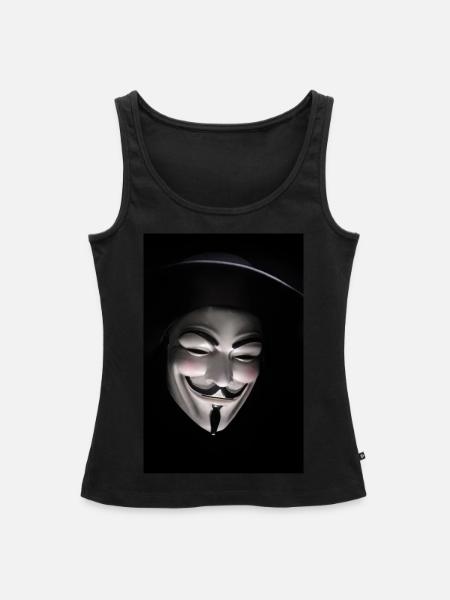 anonymus 2nd - Frauen Premium Organic Tank Top - Schwarz