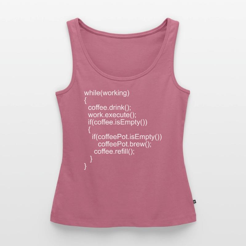 Quellcode Programmcode für Programmierer Frauen Premium Organic Tank Top