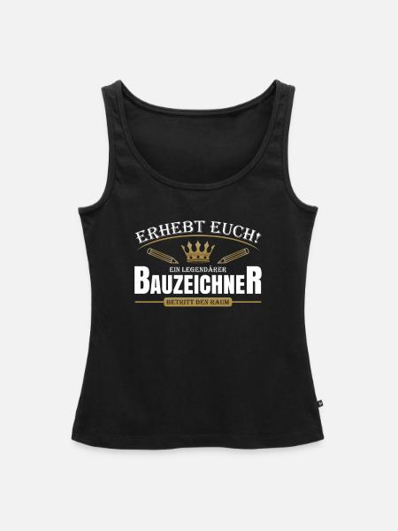 Bauzeichner - Frauen Premium Organic Tank Top - Schwarz