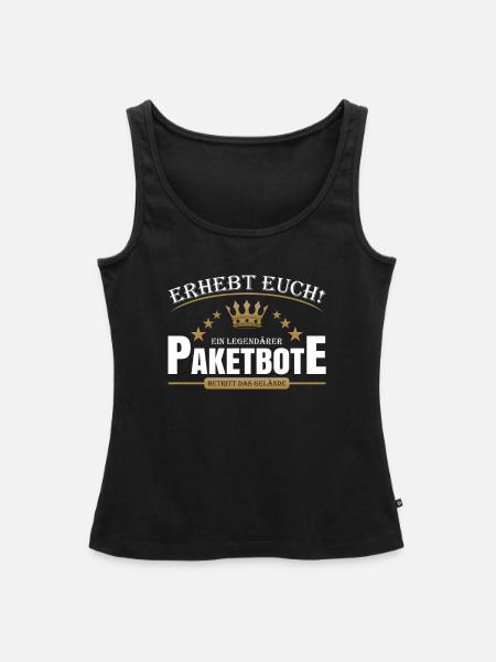 Paketbote - Frauen Premium Organic Tank Top - Schwarz
