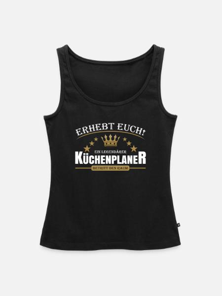 Küchenplaner - Frauen Premium Organic Tank Top - Schwarz