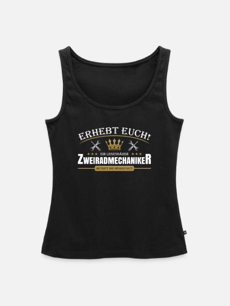 Zweiradmechaniker - Frauen Premium Organic Tank Top - Schwarz