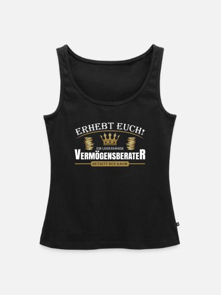 Vermögensberater - Frauen Premium Organic Tank Top - Schwarz