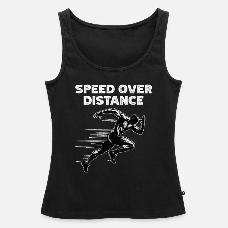 Bahnläufer Sprinter Sprint 100m Sprinter - Frauen Premium Organic Tank Top - Schwarz