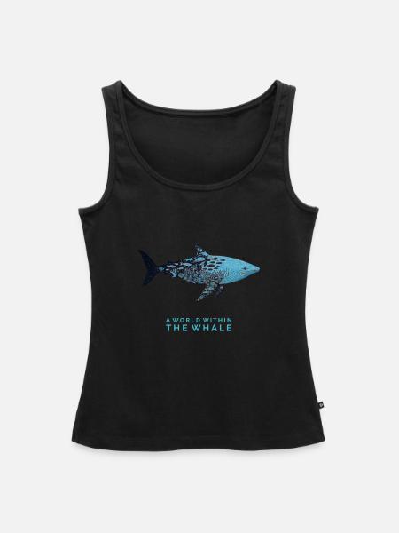 Wal mit Unterwasserwelt - Frauen Premium Organic Tank Top - Schwarz