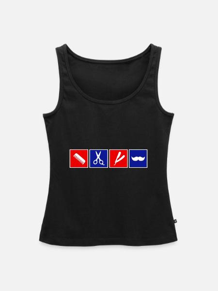 Barber - Frauen Premium Organic Tank Top - Schwarz