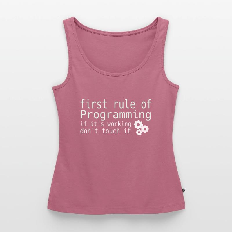 Informatique Hacker Programmer Binary Pc Computer Débardeur bio Premium Femme