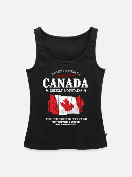 Kanada - Maple Leaf - Canada - Frauen Premium Organic Tank Top - Schwarz
