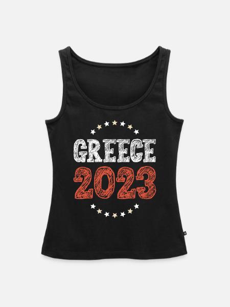 Greece 2023 - Frauen Premium Organic Tank Top - Schwarz