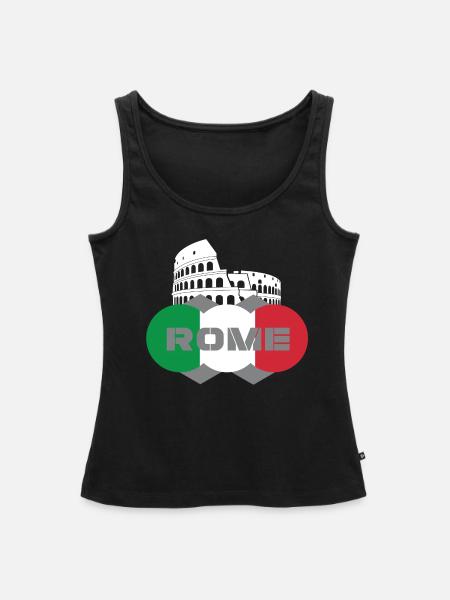 Rom - Frauen Premium Organic Tank Top - Schwarz