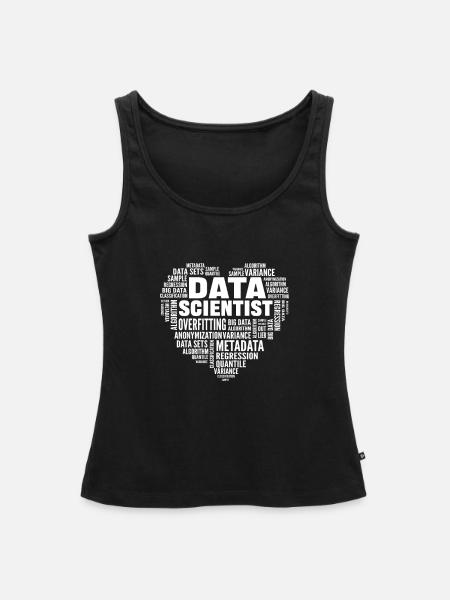 Datenwissenschaft. Big Data-analytik. Für - Frauen Premium Organic Tank Top - Schwarz