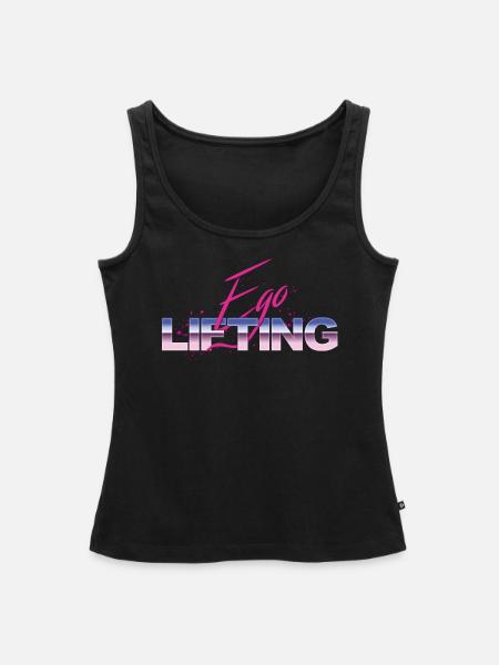 Ego Lifting Lustiges Trainings - Frauen Premium Organic Tank Top - Schwarz