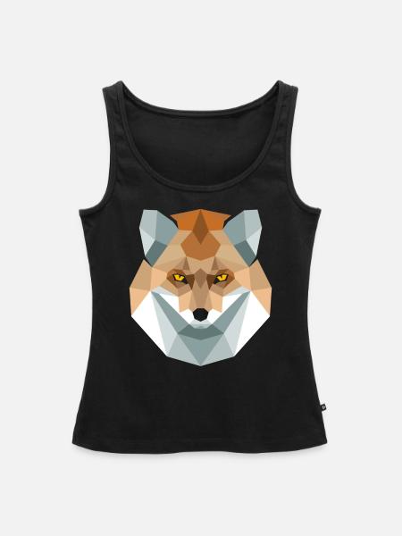 Polygone aus Fuchsglas - Frauen Premium Organic Tank Top - Schwarz