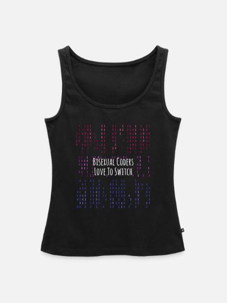 LGBT Code bisexuelles Programmieren - Frauen Premium Organic Tank Top - Schwarz