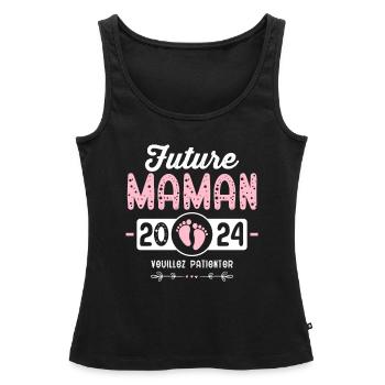 Future Mom 2024 Gift New Birth Mom - Women’s Premium Organic Tank top - black - Front - AI Model Female 172 light (172cm)