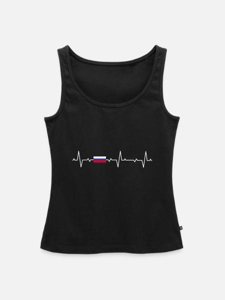 Russland - Frauen Premium Organic Tank Top - Schwarz