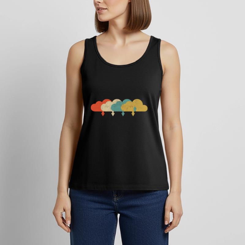 Vintage DevOps Engineer Cloud Computing Women’s Premium Organic Tank top