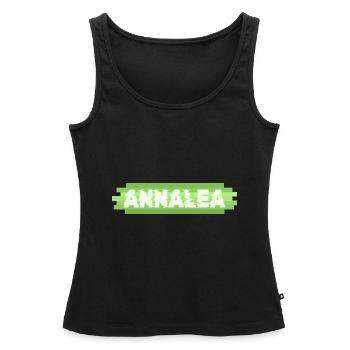 Heldin Annalea - Frauen Premium Organic Tank Top - Schwarz - Vorne - AI Model Female 172 light (172cm)