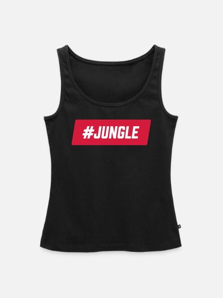 #Jungle - Frauen Premium Organic Tank Top - Schwarz
