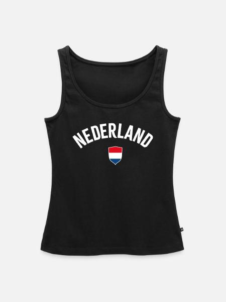 Nederland - Frauen Premium Organic Tank Top - Schwarz