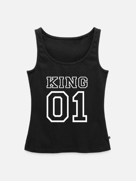 KING No. 1 - Frauen Premium Organic Tank Top - Schwarz