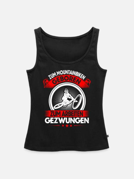 MTB - Frauen Premium Organic Tank Top - Schwarz