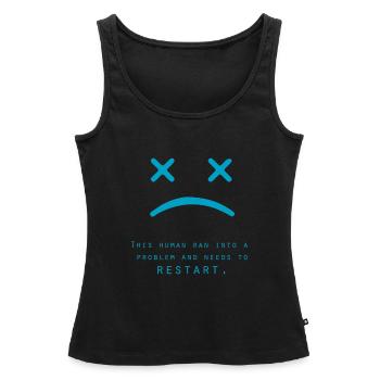 computer - Women’s Premium Organic Tank top - black - Front - AI Model Female 172 light (172cm)