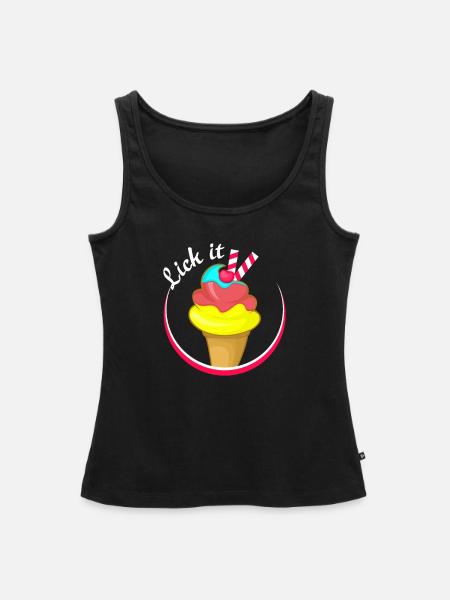 Lecken - Frauen Premium Organic Tank Top - Schwarz