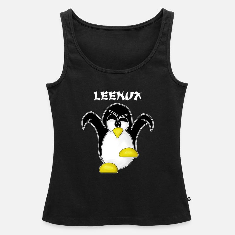 Linux Computer Nerd Geek Cadeau Admin. Informatique - Débardeur bio Premium Femme - noir