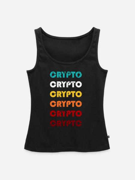Crypto Währung - Frauen Premium Organic Tank Top - Schwarz