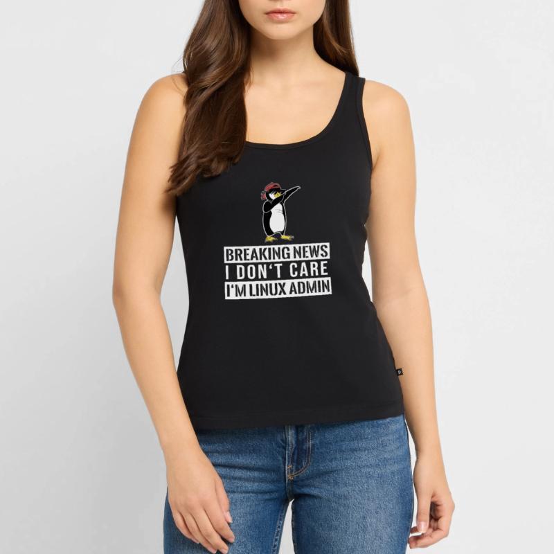 IT nerd Linux Linux penguin geek software engineer Women’s Premium Organic Tank top