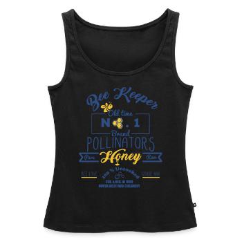 Bee Keepers Pollinators Honey Farmer Bottle Label - Débardeur bio Premium Femme - noir - Devant - AI Model Female 172 light (172cm)