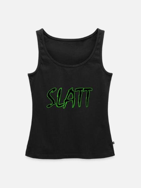 SLATT - Frauen Premium Organic Tank Top - Schwarz
