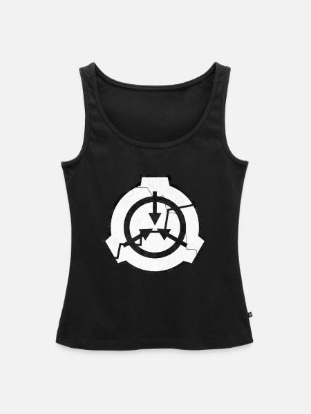 SCP geknacktes Symbol - Frauen Premium Organic Tank Top - Schwarz