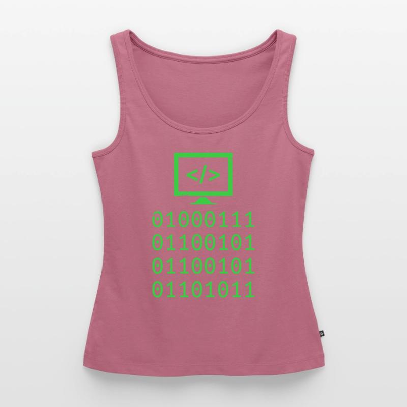 Programmieren von Binary Code Coding Gift Frauen Premium Organic Tank Top