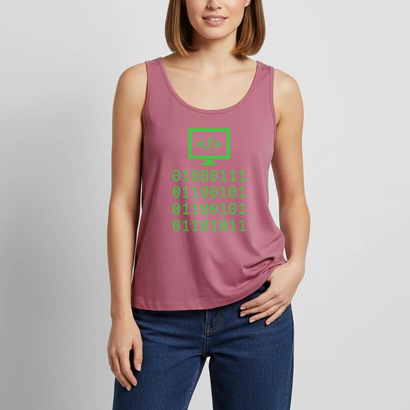 Programmieren von Binary Code Coding Gift Frauen Premium Organic Tank Top
