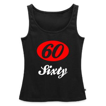 Sixty Sixty 60 - Women’s Premium Organic Tank top - black - Front - AI Model Female 172 light (172cm)