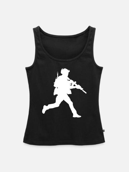 Soldat Armee Bundeswehr Geschenk - Frauen Premium Organic Tank Top - Schwarz