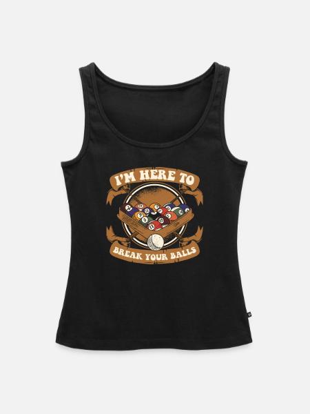 Billard Poolbillard - Frauen Premium Organic Tank Top - Schwarz