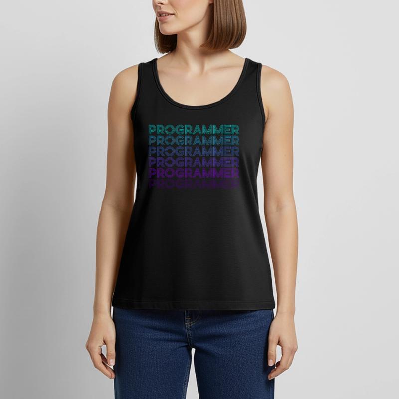 Programmierer Code Kodierung Programmierung Retro Frauen Premium Organic Tank Top