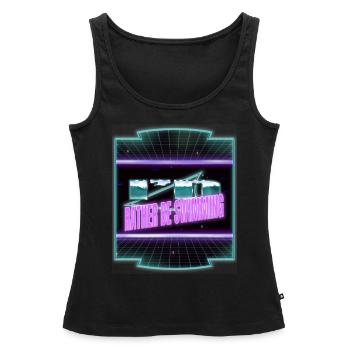 maillots de bain athlète triathlète - Débardeur bio Premium Femme - noir - Devant - AI Model Female 172 light (172cm)