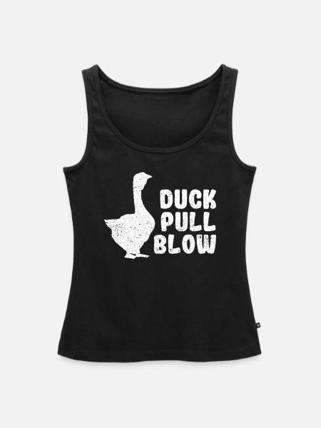 Lustige Entenjagd Entenjäger - Frauen Premium Organic Tank Top - Schwarz