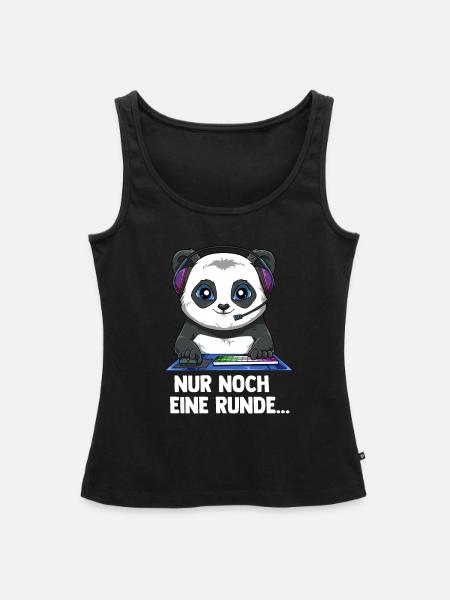 Gaming Panda - Computerspiele Videospiele - Frauen Premium Organic Tank Top - Schwarz