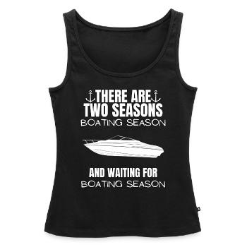 Boot Regatta . Motorboot Motoryacht . Yacht Segeln - Frauen Premium Organic Tank Top - Schwarz - Vorne - AI Model Female 172 light (172cm)
