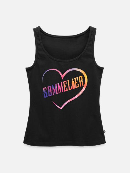 Sommelier Wine Drinking Tasting - Frauen Premium Organic Tank Top - Schwarz