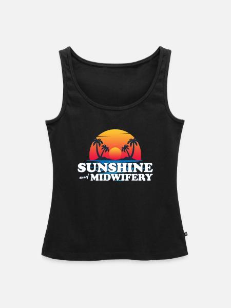Hebamme Geburtshelfer - Frauen Premium Organic Tank Top - Schwarz