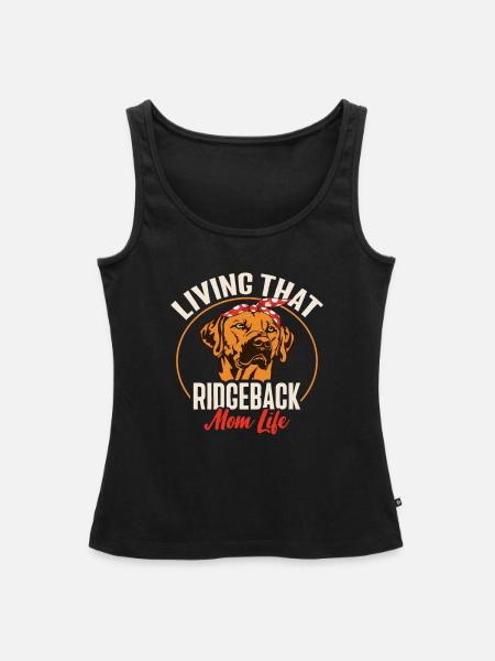 Rhodesian Ridgeback Dog - Frauen Premium Organic Tank Top - Schwarz