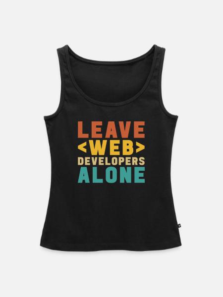 Web Entwickler Webdeveloper Web-Entwickler - Frauen Premium Organic Tank Top - Schwarz