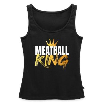 Meatball Frikadelle Essen Geschenk - Frauen Premium Organic Tank Top - Schwarz - Vorne - AI Model Female 172 light (172cm)