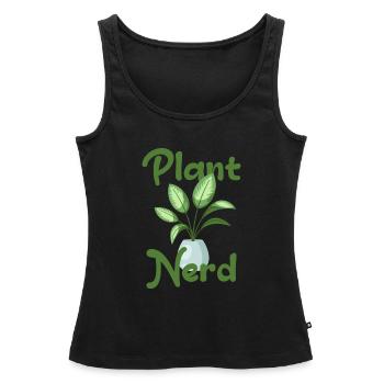 Plant Nerd Houseplant Plant Lover Dieffenbachie - Women’s Premium Organic Tank top - black - Front - AI Model Female 172 light (172cm)